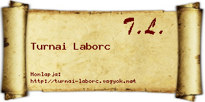 Turnai Laborc névjegykártya